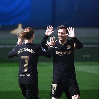 Messi and Griezmann wallpaper