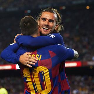 Messi and Griezmann wallpaper