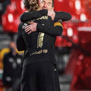 Messi and Griezmann wallpaper