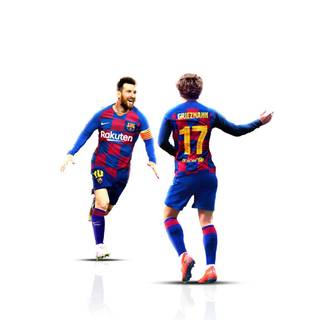 Messi and Griezmann wallpaper