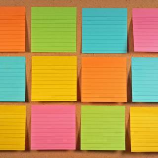 Sticky note wallpaper