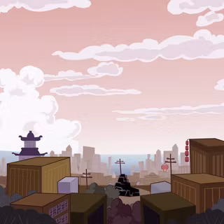 Chinese city wallpaper