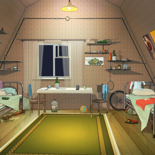 Anime room PC wallpaper