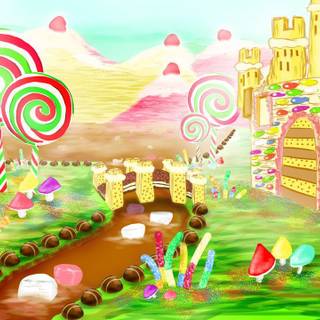 Candy world wallpaper