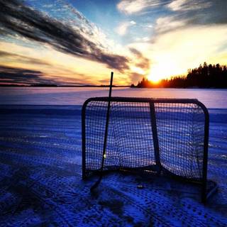 Pond hockey wallpaper