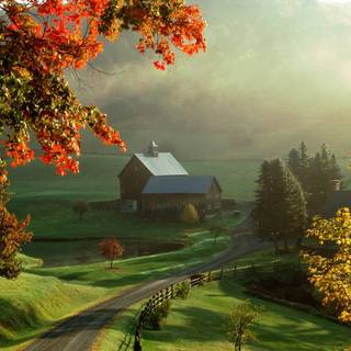 Little farm wallpaper