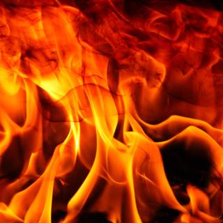 Orange fire wallpaper
