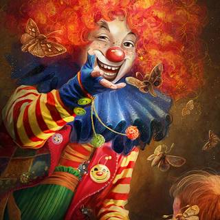 Funny clowns wallpaper