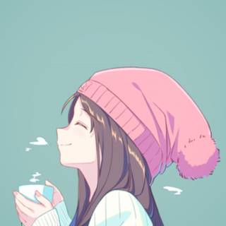 Anime iPhone girl wallpaper