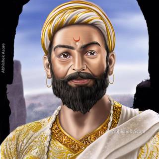 ShivaJi Maharaj painting wallpaper