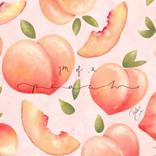 Peach fruit wallpaper