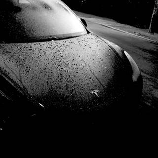 Black Tesla wallpaper