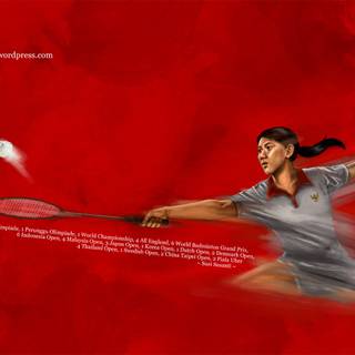 Badminton women wallpaper