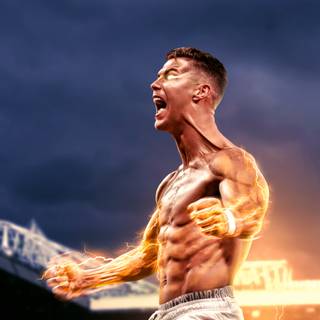 Cristiano Ronaldo six pack wallpaper