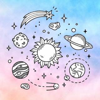 Aesthetic sketches wallpaper