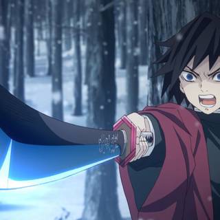 Demon Slayer Giyuu desktop wallpaper