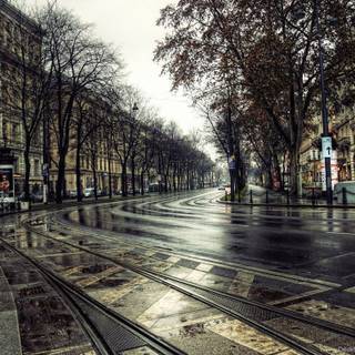 City rain computer wallpaper