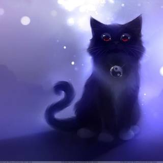 Desktop aesthetic cat wallpaper