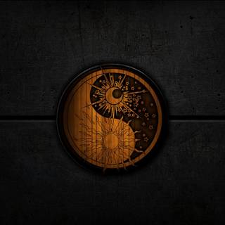 Sun and moon computer wallpaper