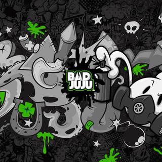 Dark graffiti wallpaper