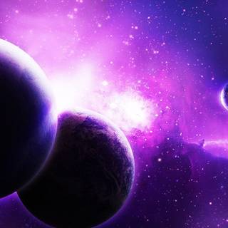 iPhone planet purple wallpaper