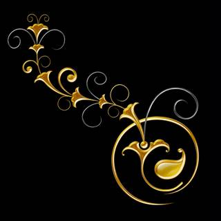 Golden flowers wallpaper