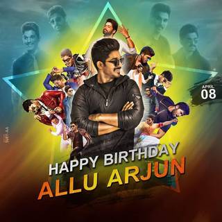 Allu Arjun birthday wallpaper
