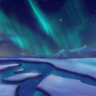 Northern light 4k wallpaper
