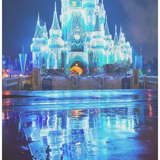 Disney castle iPhone wallpaper