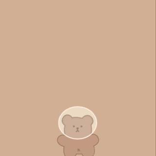 Anime pastel brown wallpaper