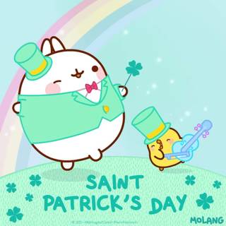Molang Saint Patricks Day wallpaper