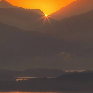 Morning scenery wallpaper