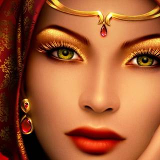 Face women art wallpaper