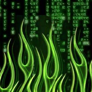 Neon green and black aesthetic wallpaper