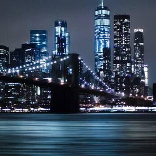 New York night phone wallpaper