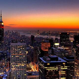 New York night phone wallpaper