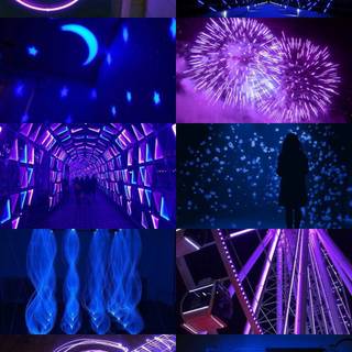 Purple and blue aesthetic wallpaper