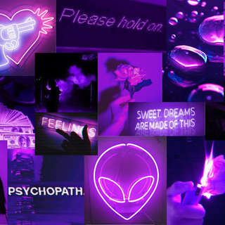 Purple and blue aesthetic wallpaper