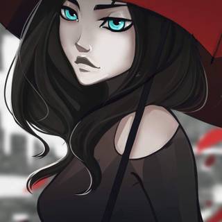 Blue eyes girl wallpaper