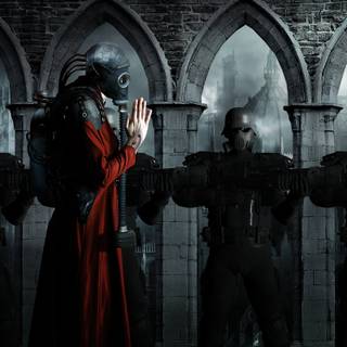 Dark sci-fi wallpaper