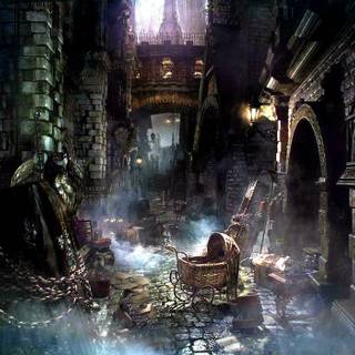 Dark sci-fi wallpaper