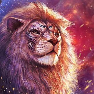 Lightning lion wallpaper