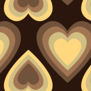 Brown heart aesthetic wallpaper