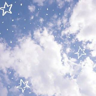 Pastel blue aesthetic laptop wallpaper