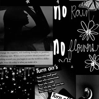 White and black aesthetic wallpaper