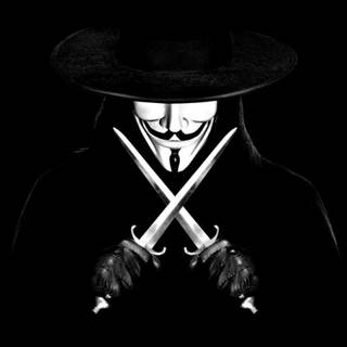 The Guy Fawkes mask wallpaper