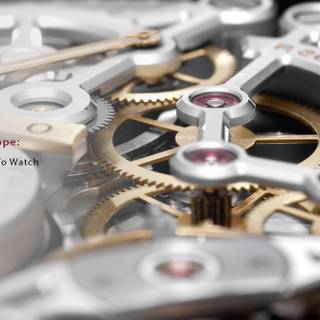 Watch movement wallpaper