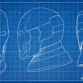 Iron Man blueprint wallpaper
