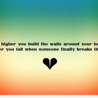 Broken friendship wallpaper