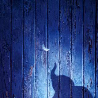 Blue themed wallpaper